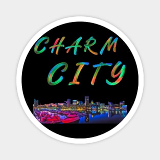 CHARM CITY BALTIMORE DESIGN Magnet